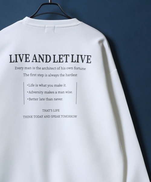 ANPAS(アンパス)の「Cardboard Knit Logo & Photo Print Pullover Sweatshirt/ダンボールニット ロゴ&フォトプリント トレーナー スウェットトップス(スウェット・メンズ・ホワイト系その他/ブラック系その他/ホワイト系その他2/ホワイト系その他3/ホワイト系その他4/ブラック系その他3/ブラック系その他4/ブラック系その他2・M/L)」の2枚目の写真