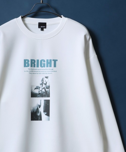 ANPAS(アンパス)の「Cardboard Knit Logo & Photo Print Pullover Sweatshirt/ダンボールニット ロゴ&フォトプリント トレーナー スウェットトップス(スウェット・メンズ・ホワイト系その他/ブラック系その他/ホワイト系その他2/ホワイト系その他3/ホワイト系その他4/ブラック系その他3/ブラック系その他4/ブラック系その他2・M/L)」の4枚目の写真