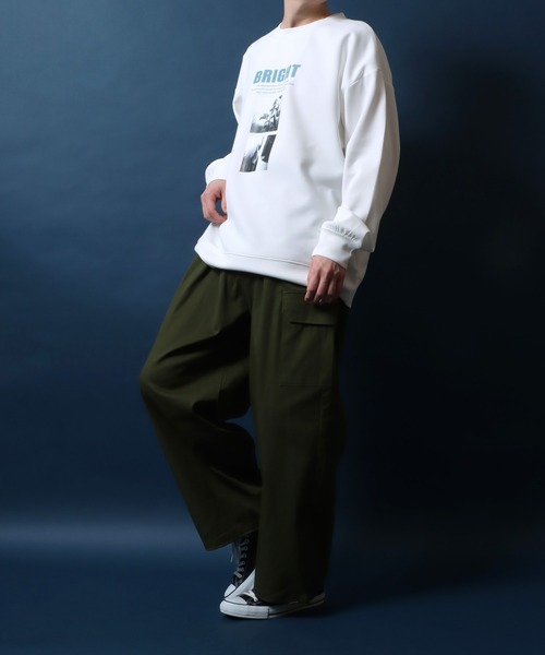 ANPAS(アンパス)の「Cardboard Knit Logo & Photo Print Pullover Sweatshirt/ダンボールニット ロゴ&フォトプリント トレーナー スウェットトップス(スウェット・メンズ・ホワイト系その他/ブラック系その他/ホワイト系その他2/ホワイト系その他3/ホワイト系その他4/ブラック系その他3/ブラック系その他4/ブラック系その他2・M/L)」の22枚目の写真