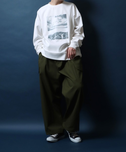 ANPAS(アンパス)の「Cardboard Knit Logo & Photo Print Pullover Sweatshirt/ダンボールニット ロゴ&フォトプリント トレーナー スウェットトップス(スウェット・メンズ・ホワイト系その他/ブラック系その他/ホワイト系その他2/ホワイト系その他3/ホワイト系その他4/ブラック系その他3/ブラック系その他4/ブラック系その他2・M/L)」の20枚目の写真