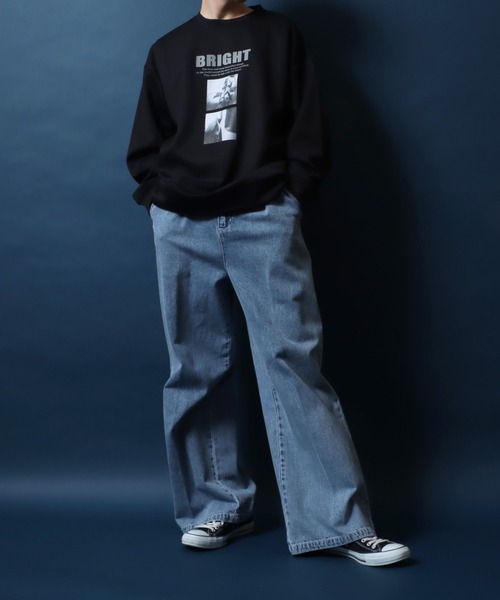 ANPAS(アンパス)の「Cardboard Knit Logo & Photo Print Pullover Sweatshirt/ダンボールニット ロゴ&フォトプリント トレーナー スウェットトップス(スウェット・メンズ・ホワイト系その他/ブラック系その他/ホワイト系その他2/ホワイト系その他3/ホワイト系その他4/ブラック系その他3/ブラック系その他4/ブラック系その他2・M/L)」の21枚目の写真