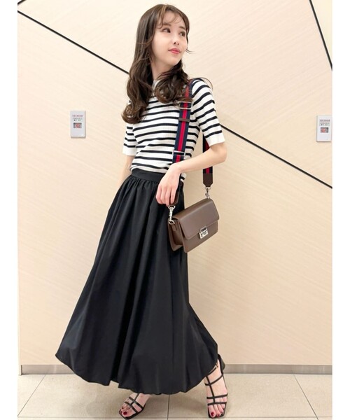 DRESSTERIOR(ドレステリア)の「◆ボーダーワイドリブハーフスリーブニット(ニット/セーター・レディース・ホワイト系3/ネイビー系2・36/34/38)」の17枚目の写真