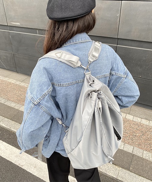 ユニセックス 巾着ナイロンリュック ナップサック cula801（バック  