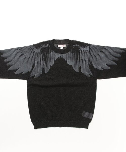 MASU（エムエーエスユー）の「【MASU/エムエーエスユー】CLEAR ANGEL WING SWEATER（スウェット・メンズ・ブラック・46）」の2枚目の写真