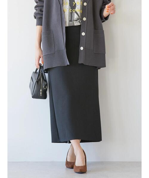 AMERICAN HOLIC（アメリカンホリック）の「針抜きリブタイトスカート（スカート・レディース・ブラック/ブルー/アイボリー・M/S/L）」の17枚目の写真