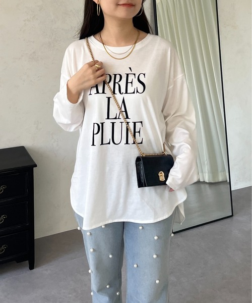 prose verse(プロズヴェール)の「【ロゴが選べる】BIGロゴロンT(Tシャツ/カットソー・レディース・ホワイト/ホワイト系その他・MEDIUM)」の3枚目の写真