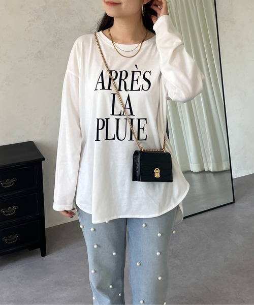 prose verse(プロズヴェール)の「【ロゴが選べる】BIGロゴロンT(Tシャツ/カットソー・レディース・ホワイト/ホワイト系その他・MEDIUM)」の4枚目の写真