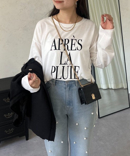 prose verse(プロズヴェール)の「【ロゴが選べる】BIGロゴロンT(Tシャツ/カットソー・レディース・ホワイト/ホワイト系その他・MEDIUM)」の6枚目の写真