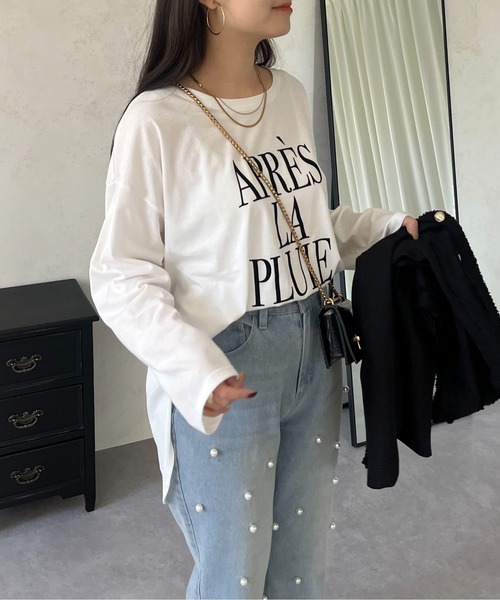 prose verse(プロズヴェール)の「【ロゴが選べる】BIGロゴロンT(Tシャツ/カットソー・レディース・ホワイト/ホワイト系その他・MEDIUM)」の7枚目の写真