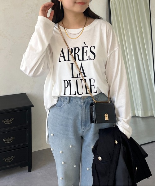 prose verse(プロズヴェール)の「【ロゴが選べる】BIGロゴロンT(Tシャツ/カットソー・レディース・ホワイト/ホワイト系その他・MEDIUM)」の8枚目の写真
