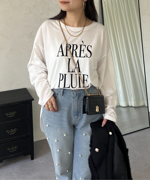 prose verse(プロズヴェール)の「【ロゴが選べる】BIGロゴロンT(Tシャツ/カットソー・レディース・ホワイト/ホワイト系その他・MEDIUM)」の9枚目の写真