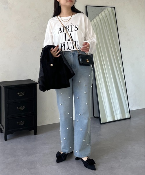 prose verse(プロズヴェール)の「【ロゴが選べる】BIGロゴロンT(Tシャツ/カットソー・レディース・ホワイト/ホワイト系その他・MEDIUM)」の14枚目の写真