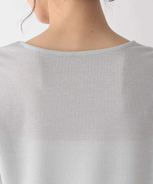 GLOBAL WORK(グローバルワーク)の「ラメリブクルーネック長袖/MATINEE LINE/993328(Tシャツ/カットソー・レディース・ブラック/シルバー・MEDIUM/LARGE)」の7枚目の写真