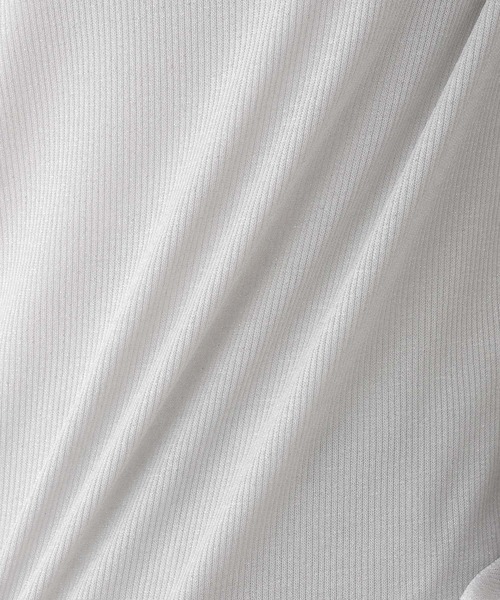 GLOBAL WORK(グローバルワーク)の「ラメリブクルーネック長袖/MATINEE LINE/993328(Tシャツ/カットソー・レディース・ブラック/シルバー・MEDIUM/LARGE)」の3枚目の写真