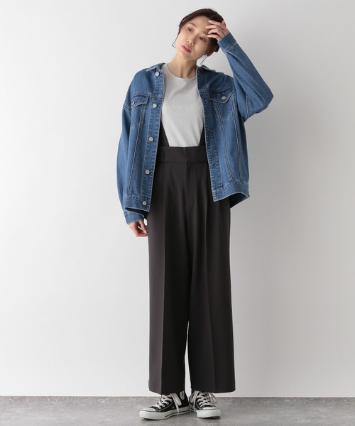 GLOBAL WORK(グローバルワーク)の「ラメリブクルーネック長袖/MATINEE LINE/993328(Tシャツ/カットソー・レディース・ブラック/シルバー・MEDIUM/LARGE)」の15枚目の写真