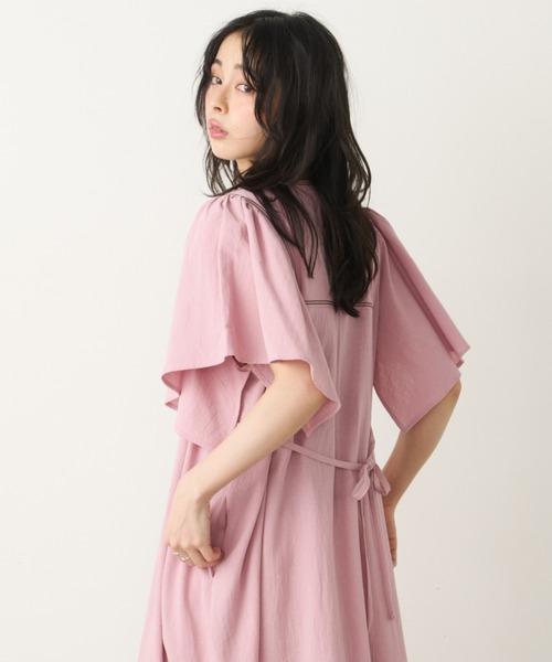 ルネ パール　刺繍 ワンピース ポリエステル/レーヨン ピンク レディース【中古】【真子質店】【GD】【ITx】 スパンコール刺繍ワンピース（ワンピース）｜Unitage（ユニテージ）の