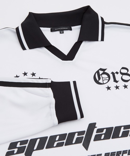 improves(インプローブス)の「プリント 長袖 サッカーシャツ(Tシャツ/カットソー・メンズ・ホワイト/ブラック/ネイビー/ワイン・MEDIUM/LARGE)」の5枚目の写真