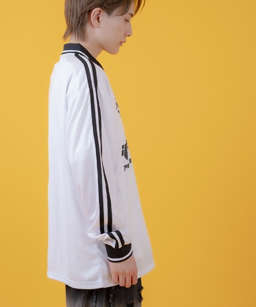 improves(インプローブス)の「プリント 長袖 サッカーシャツ(Tシャツ/カットソー・メンズ・ホワイト/ブラック/ネイビー/ワイン・MEDIUM/LARGE)」の10枚目の写真