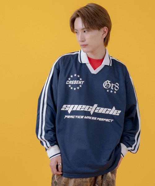 improves(インプローブス)の「プリント 長袖 サッカーシャツ(Tシャツ/カットソー・メンズ・ホワイト/ブラック/ネイビー/ワイン・MEDIUM/LARGE)」の17枚目の写真