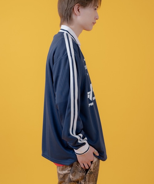 improves(インプローブス)の「プリント 長袖 サッカーシャツ(Tシャツ/カットソー・メンズ・ホワイト/ブラック/ネイビー/ワイン・MEDIUM/LARGE)」の18枚目の写真