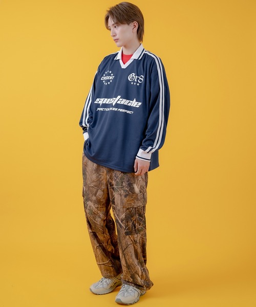 improves(インプローブス)の「プリント 長袖 サッカーシャツ(Tシャツ/カットソー・メンズ・ホワイト/ブラック/ネイビー/ワイン・MEDIUM/LARGE)」の20枚目の写真