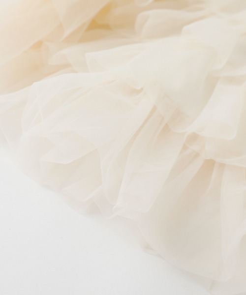 URBAN CHERRY（アーバンチェリー）の「チュールティアードスカート（スカート・キッズ・ピンク/アイボリー/ブラック・120cm/130cm/140cm/110cm）」の9枚目の写真