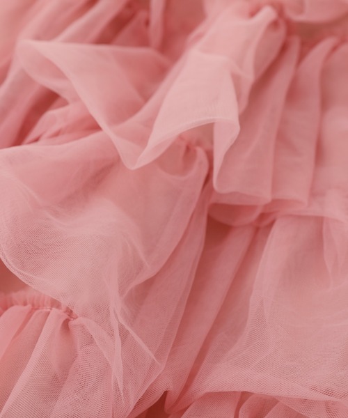 URBAN CHERRY（アーバンチェリー）の「チュールティアードスカート（スカート・キッズ・ピンク/アイボリー/ブラック・120cm/130cm/140cm/110cm）」の13枚目の写真