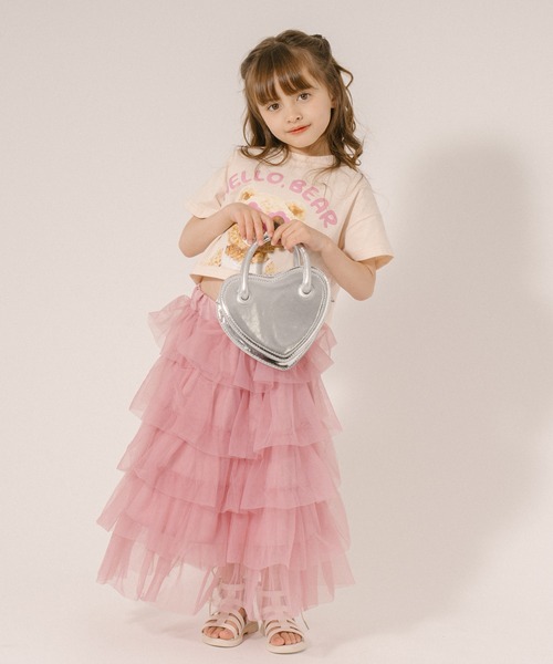 URBAN CHERRY（アーバンチェリー）の「チュールティアードスカート（スカート・キッズ・ピンク/アイボリー/ブラック・120cm/130cm/140cm/110cm）」の14枚目の写真