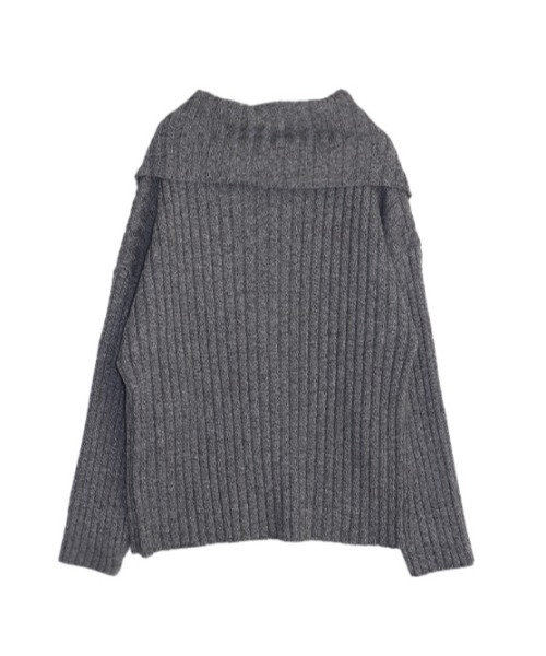 AMAIL(アマイル)の「Ribrib turtle cardigan(カーディガン/ボレロ・レディース・ブラック/ブルー・FREE)」の8枚目の写真