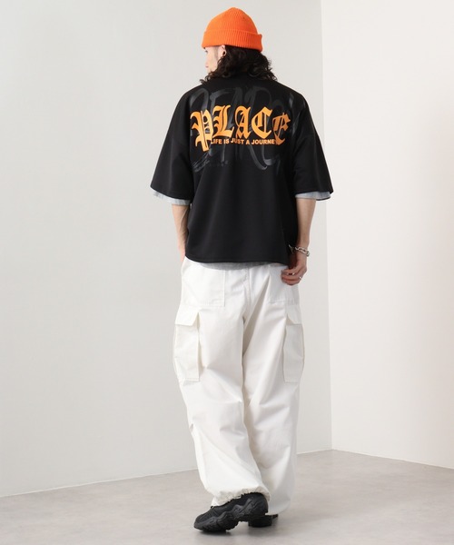 セール】WALK&WIND エステルポンチロゴビックTシャツ（Tシャツ