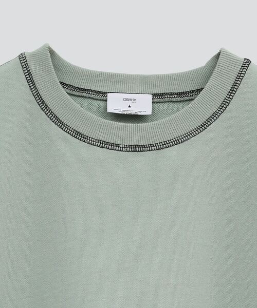 CONVERSE TOKYO(コンバーストウキョウ)の「BACK STAR★ PATCH SWEAT(スウェット・レディース・ミント/ブラック/アイボリー・FREE)」の7枚目の写真