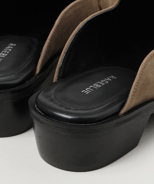 RAGEBLUE（レイジブルー）の「デザインヒールミュール（ドレスシューズ・メンズ・キャメル・MEDIUM/LARGE）」の9枚目の写真