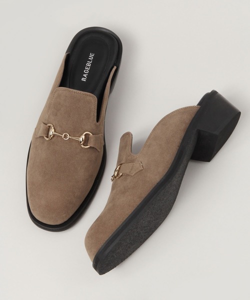 RAGEBLUE（レイジブルー）の「デザインヒールミュール（ドレスシューズ・メンズ・キャメル・MEDIUM/LARGE）」の12枚目の写真