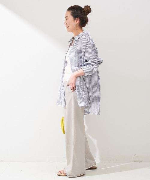 B.C STOCK（ベーセーストック）の「ピグメントミニ裏毛パンツ（スウェットパンツ・レディース・グレー/スミクロ・FREE）」の12枚目の写真