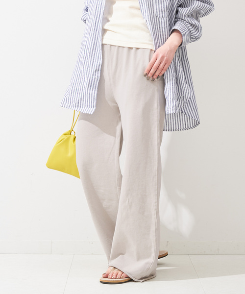 B.C STOCK（ベーセーストック）の「ピグメントミニ裏毛パンツ（スウェットパンツ・レディース・グレー/スミクロ・FREE）」の15枚目の写真