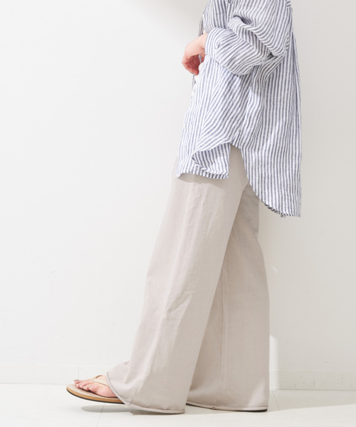 B.C STOCK（ベーセーストック）の「ピグメントミニ裏毛パンツ（スウェットパンツ・レディース・グレー/スミクロ・FREE）」の16枚目の写真