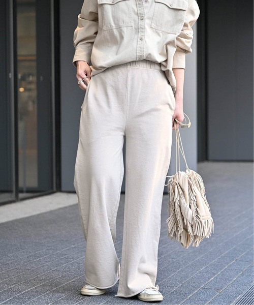 B.C STOCK（ベーセーストック）の「ピグメントミニ裏毛パンツ（スウェットパンツ・レディース・グレー/スミクロ・FREE）」の21枚目の写真