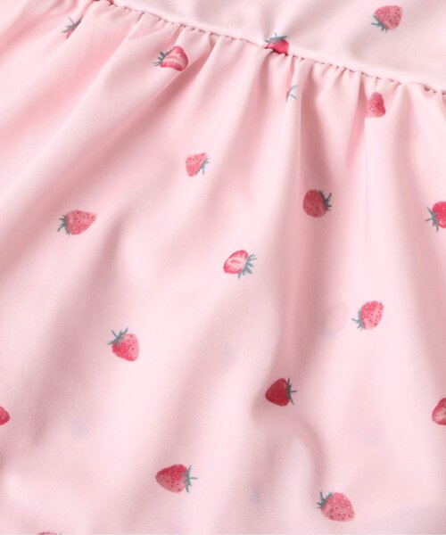 apres les cours（アプレレクール）の「ハート・いちご・花柄リボンワンピース水着（水着・キッズ・アイボリー/ピンク/レッド・80/90/100/110/120/130/140）」の13枚目の写真