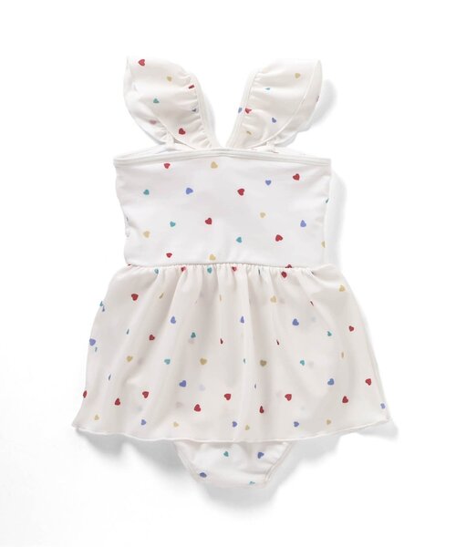 セール】ハート・いちご・花柄リボンワンピース水着（水着）｜apres