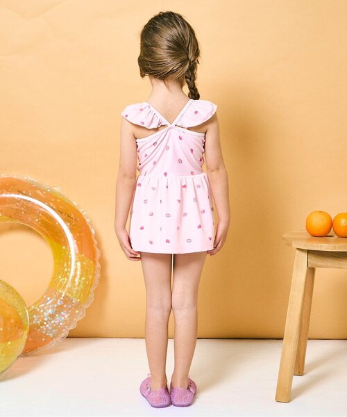 セール】ハート・いちご・花柄リボンワンピース水着（水着）｜apres
