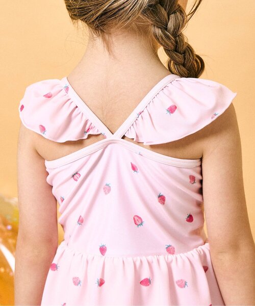 セール】ハート・いちご・花柄リボンワンピース水着（水着）｜apres