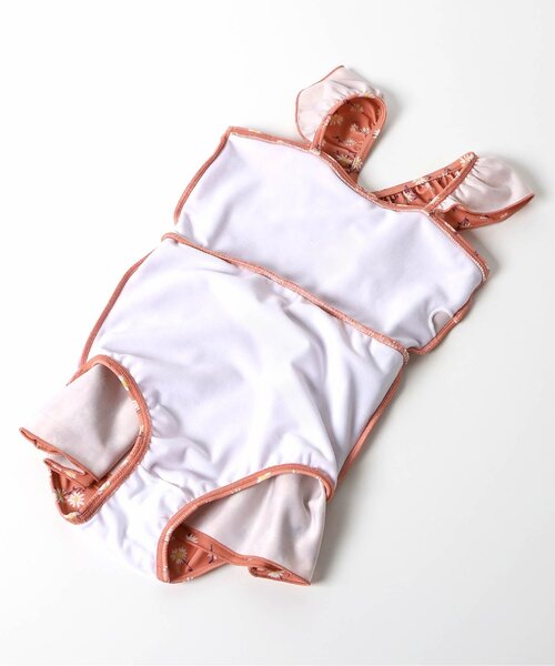 apres les cours（アプレレクール）の「ハート・いちご・花柄リボンワンピース水着（水着・キッズ・アイボリー/ピンク/レッド・80/90/100/110/120/130/140）」の10枚目の写真