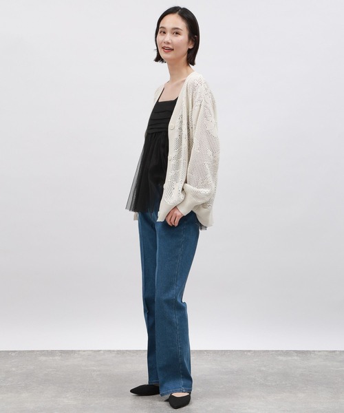 LAKOLE（ラコレ）の「チュールキャミ / 111287（キャミソール・レディース・ブラック/グレー/アイボリー・FREE）」の22枚目の写真