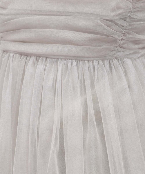 LAKOLE（ラコレ）の「チュールキャミ / 111287（キャミソール・レディース・ブラック/グレー/アイボリー・FREE）」の5枚目の写真