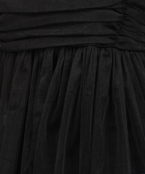 LAKOLE（ラコレ）の「チュールキャミ / 111287（キャミソール・レディース・ブラック/グレー/アイボリー・FREE）」の4枚目の写真