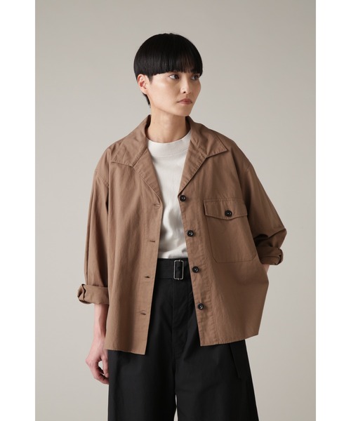 MHL. ブラウン ボタンシャツ ジャケットシャツ 【公式通販】