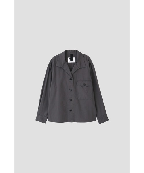 MHL. エムエイチエル コットンリネン プレーンウェーブ シャツ M 長袖 MHL. COTTON LINEN PLAIN WEAVE SHIRTS 030WHITE 〔メンズ〕 MHL