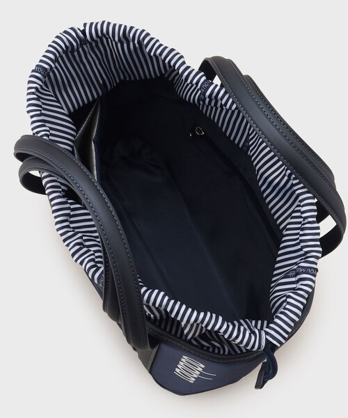 adabat（アダバット）の「◆巾着タイプ カートバッグ（トートバッグ・レディース・ネイビー/ホワイト・00）」の9枚目の写真