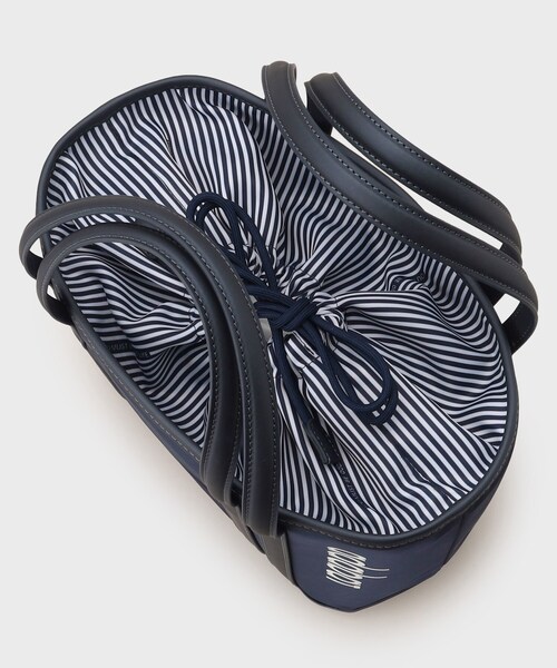 adabat（アダバット）の「◆巾着タイプ カートバッグ（トートバッグ・レディース・ネイビー/ホワイト・00）」の6枚目の写真