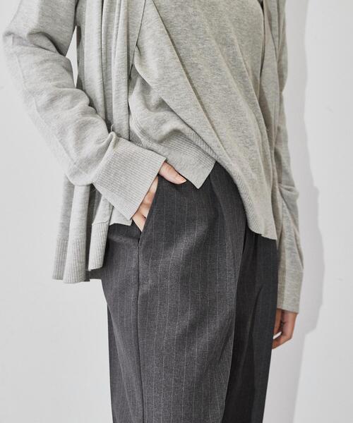 cloenc（クロエンス）の「◆【マシンウォッシュ】ピンストライプテーパードパンツ（その他パンツ・レディース・グレー系2/チャコール/ネイビー系2・02/01/03）」の8枚目の写真
